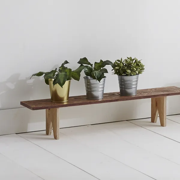 보네르스토리 낙엽송 화분받침대 800중 초코 1단