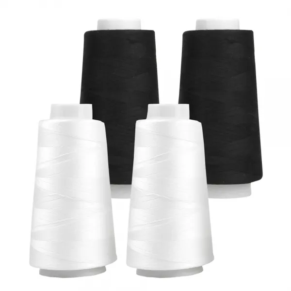 유니크 프리미엄 Owl 코아사 실 2종 X 2p 세트 01 화이트 + 42 블랙