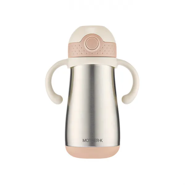 마더케이 허그 보온 빨대컵 350ml, 바닐라핑크, 1개