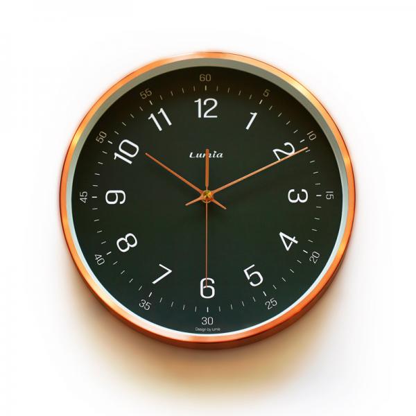 루미아 감각적인 인테리어 무소음 벽시계 Ro201 제이미 그레이