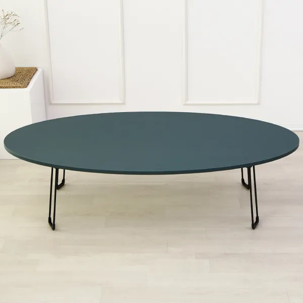 스토리퍼니쳐 LPM 지문방지 비스포크 썸머 접이식 테이블 1200 x 600 mm, 터키쉬그린