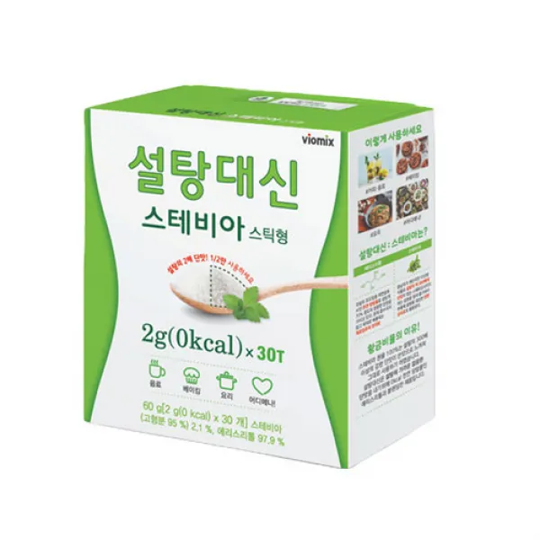 설탕대신 스테비아 스틱 30p, 60g, 1개