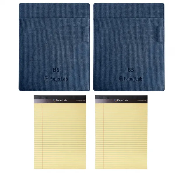 페이퍼랩 패드보드 B5 2p + 리갈패드50매 2p 세트, 블루, 1세트