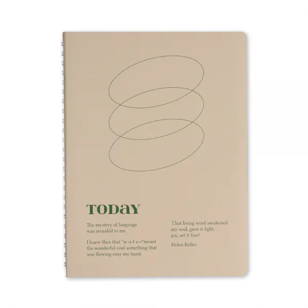 워너디스 인더무드 A5 모눈 스프링 노트, 비스크 크림, 1개