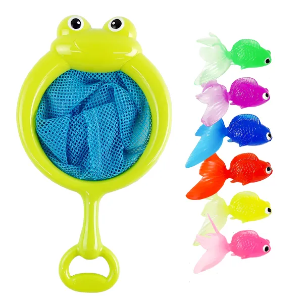 개구리 뜰채 + 금붕어 6종 세트 혼합색상