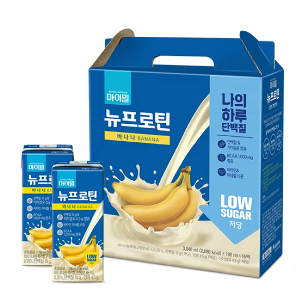마이밀 마시는 뉴프로틴 로우슈거 바나나맛 190ml 16개