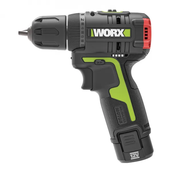 Worx 12v 2ah 브러쉬리스 충전 드릴 드라이버 Wu130 1개