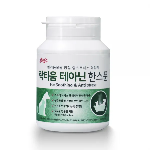 385도씨 반려동물 락티움 테아닌 한스푼 영양제 60g, 연어, 1개