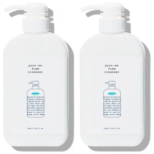 와더스킨 퓨어미 폼클렌징, 500g, 2개