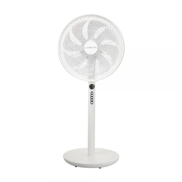 스미스앤스미시 보이스버디 음성인식 BLDC모터 스탠드팬 선데이화이트 SMC-VSTF-01 35.5cm, SMC-VSTF-01