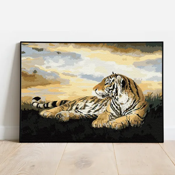 플레이어바웃 DIY 명화 그리기 세트 50 x 40 cm, 호랑이의 휴식 (MG010)