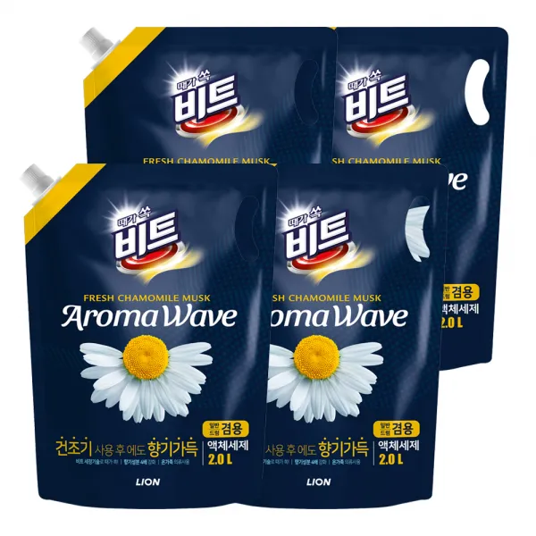비트 아로마 웨이브 향기나는 액상세제 리필 카모마일 4개 2l