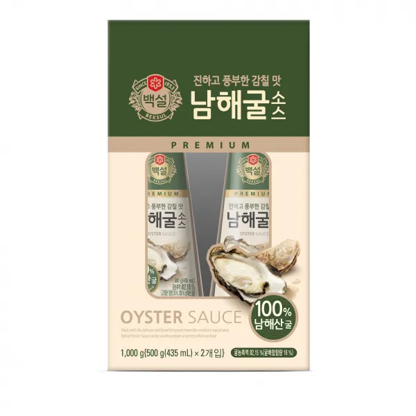 백설 남해굴소스, 500g, 2개