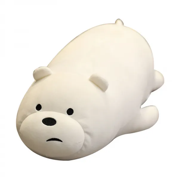 네이처타임즈 안고자는 곰 인형 베어, 화이트, 48cm