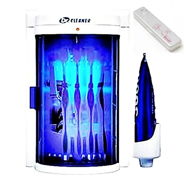 닥터크리너 칫솔소독기 가정용 SK-400 + USB 건전지 겸용 휴대용 BIO-301 세트, 블루(가정용), 패턴실버(휴대용), SK-400(가정용), BIO-301(휴대용)
