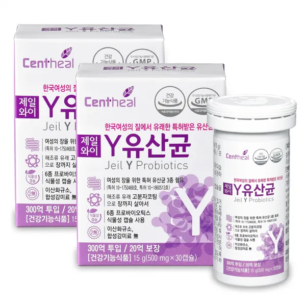 쎈트힐 제일와이 Y유산균 15g, 30정, 2개