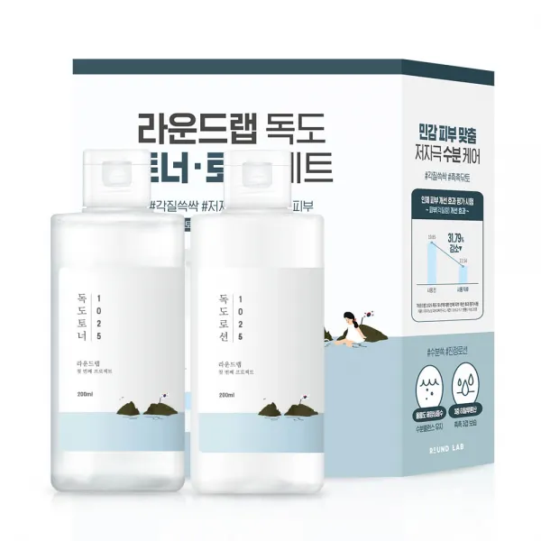 라운드랩 독도 토너 200ml + 로션 200ml 1세트