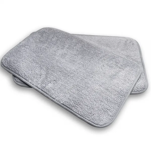 Sd코지 모던 극세사 욕실 발매트 2p 그레이