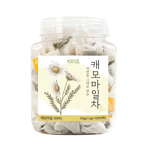 바른약초 캐모마일 삼각티백 100개