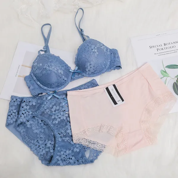 버블돌 로벨 와이어 브라 + 팬티 2p + 텐셀팬티