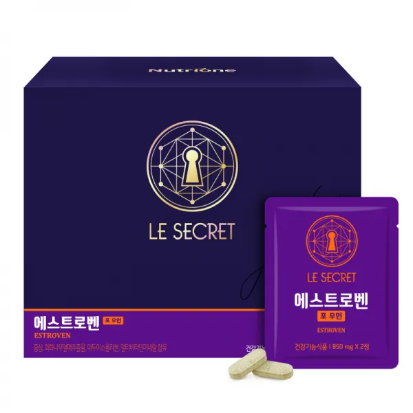 뉴트리원 르시크릿 에스트로벤 포 우먼 홍삼 회화나무열매추출물, 50포, 1박스