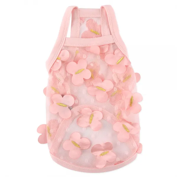 도그아이 반려동물 나비 메쉬티, 핑크