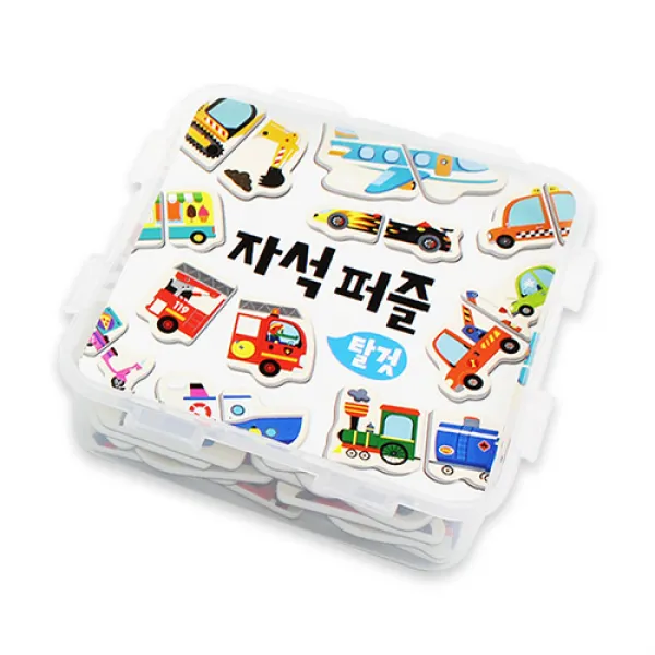 타이거 자석 퍼즐 탈것, 1개, 15피스