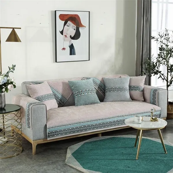 간단하게 분위기 전환 소파 커버 시즌 2 곡선핑크