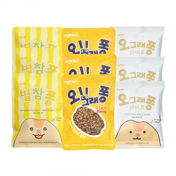 오그래 퐁 30g + 라이트 30g + 별참퐁 30g 세트, 3세트
