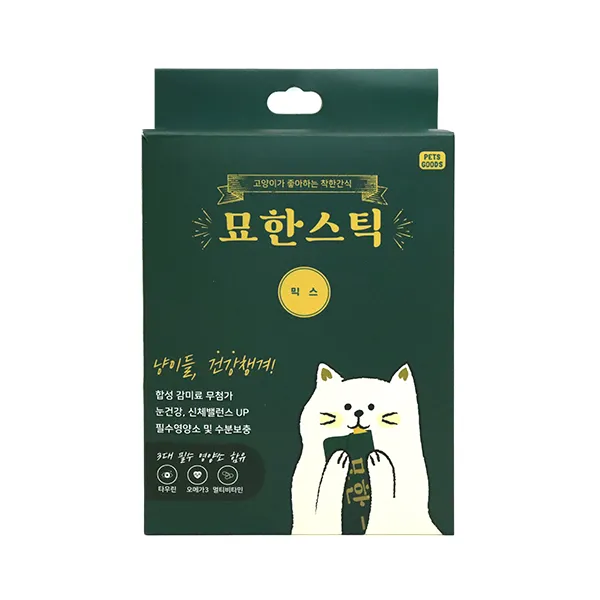 펫츠굿츠 묘한스틱 고양이 간식 15g x 30p, 1개, 믹스맛