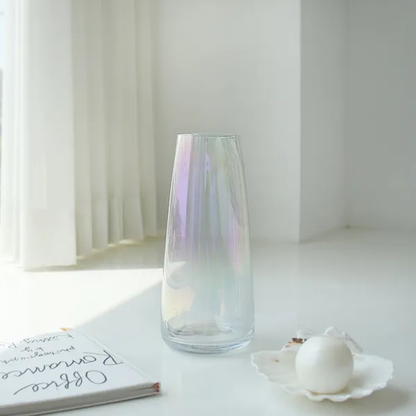 하루의공간 물방울 유리 화병, 오로라