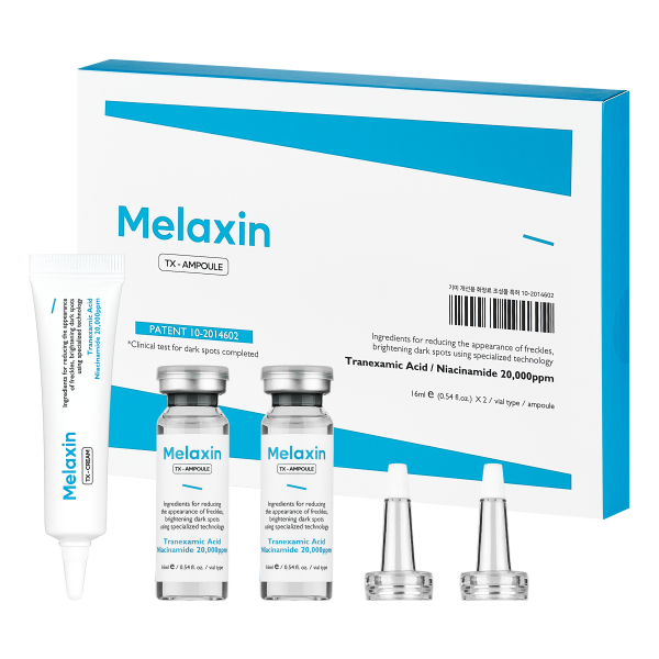 멜락신 TX 기미 앰플 16ml x 2p + 크림 10ml 세트, 1세트