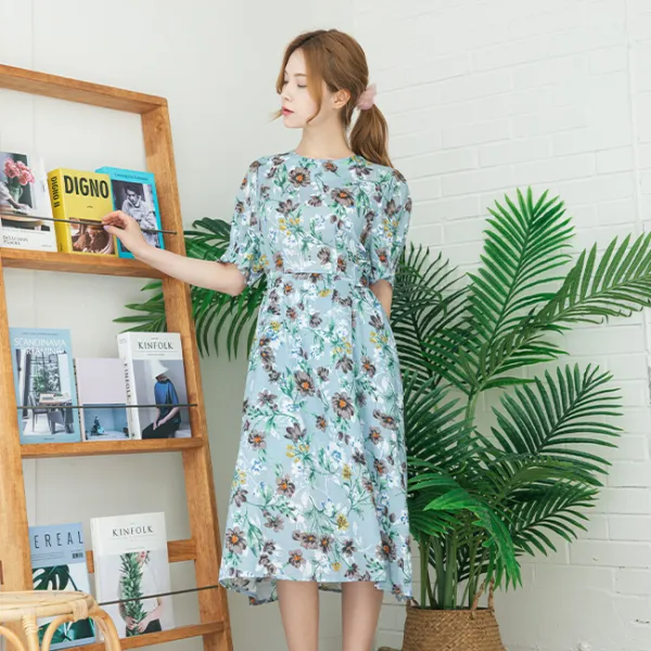 스타일숲 플로럴 다트 포인트 원피스 SX5OPF3