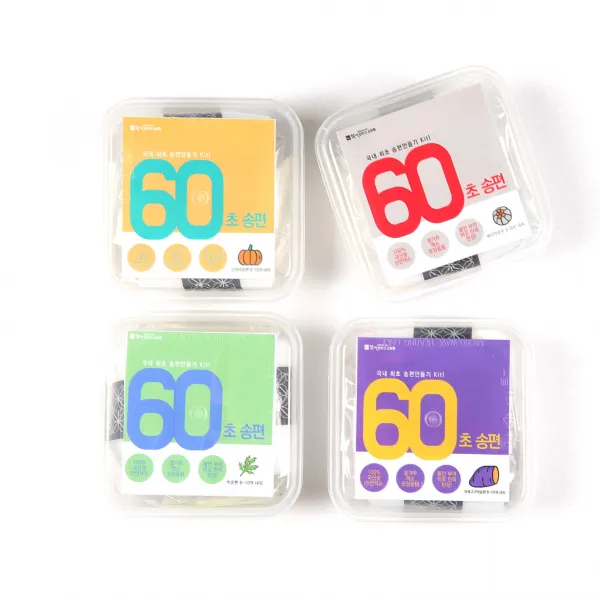참새방앗간 60초 송편 만들기 4종 세트, 1.2kg, 1세트