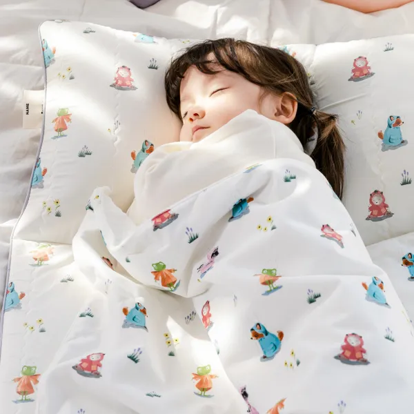 베베누보 어린이집 낮잠이불 + 솜패드 + 블랭킷 + 솜베개 + 방수 보관가방 레이니데이