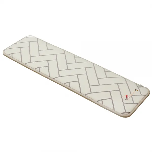 HanilMedical 3인용 소파형 초극세사 전기방석, 화이트, 500 x 1700 mm