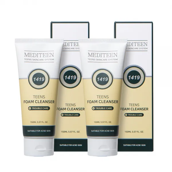 메디틴 1419 청소년 아크네 클렌징 폼, 2PIECE, 150ML