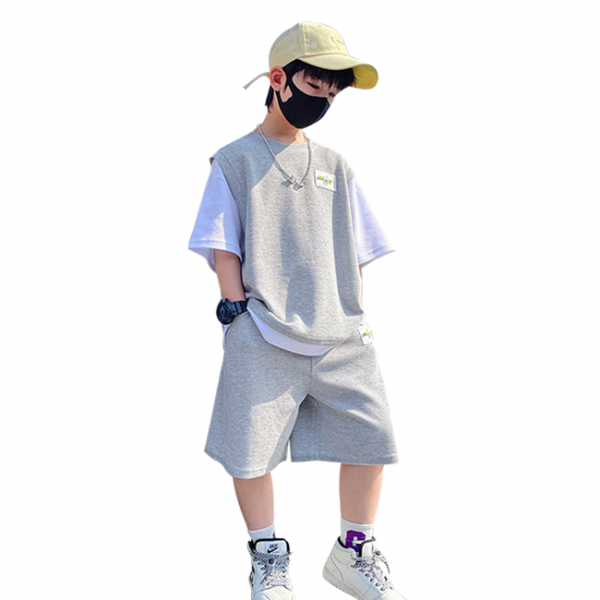 미소파파 남아용 빅뱅 루즈핏 와플 상하복 세트