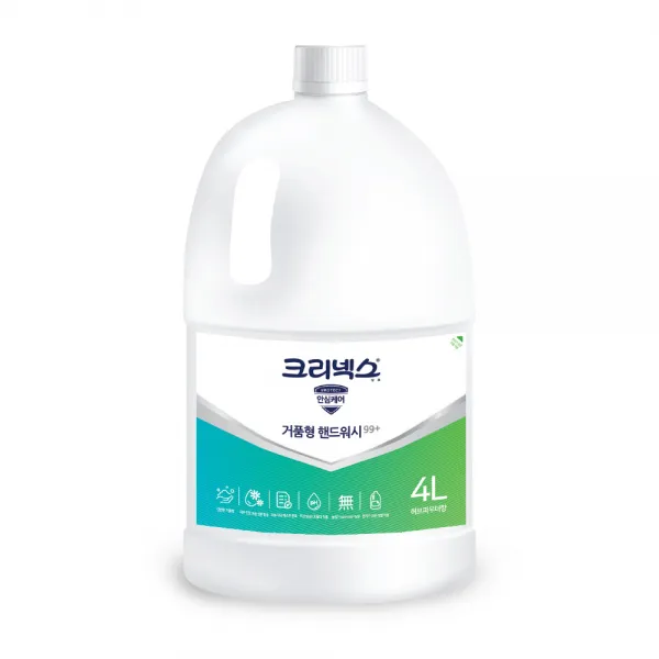 크리넥스 99+ 거품형 핸드워시 허브파우더향, 4L, 1개