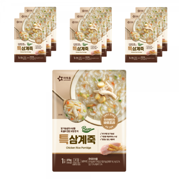 바로 특 삼계죽, 270g, 10개