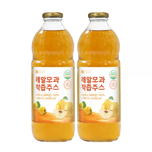 바로푸드 레알 모과 착즙주스, 1000ml, 2개
