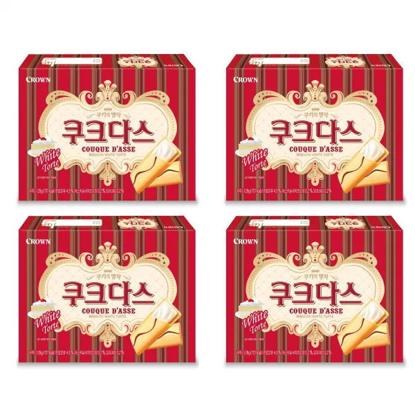 쿠크다스 화이트 중, 128g, 4개