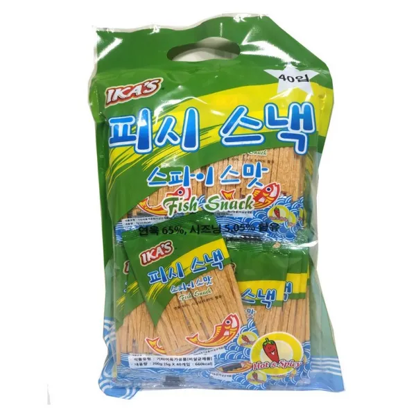 이카스 피시스낵 스파이스맛 40p, 1개