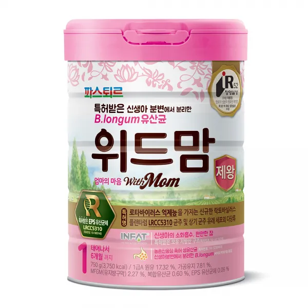 파스퇴르 위드맘 제왕 분유 1단계, 750g, 1개