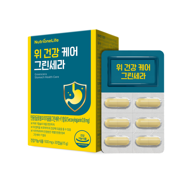 뉴트리원 위 건강 케어 그린세라 15g, 30캡슐, 1개