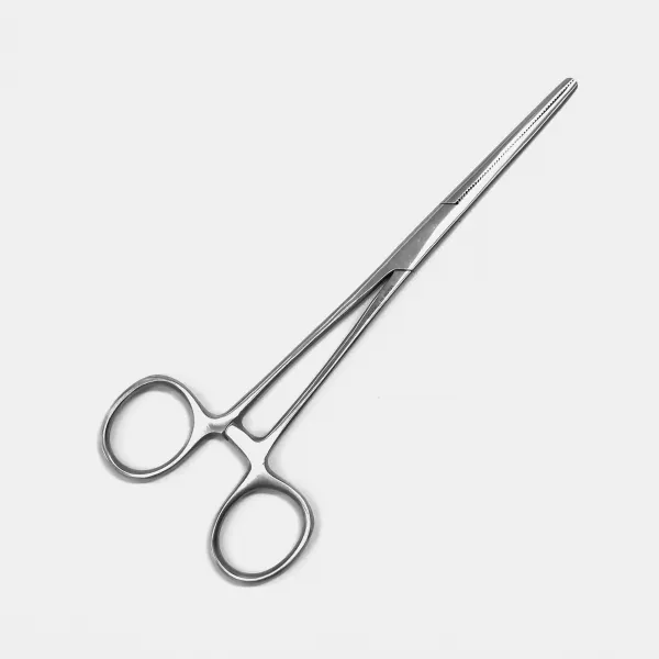 솜넣는 실버 겸자 가위 대 18cm, 실버, 1개