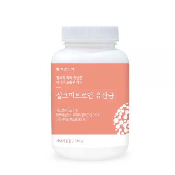 자연지애 실크피브로인 유산균, 210g, 1개