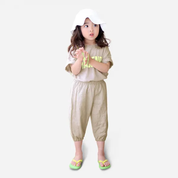 메르시보꾸 아동용 마를렌내츄럴셋 상하 바지 세트 SS0S25