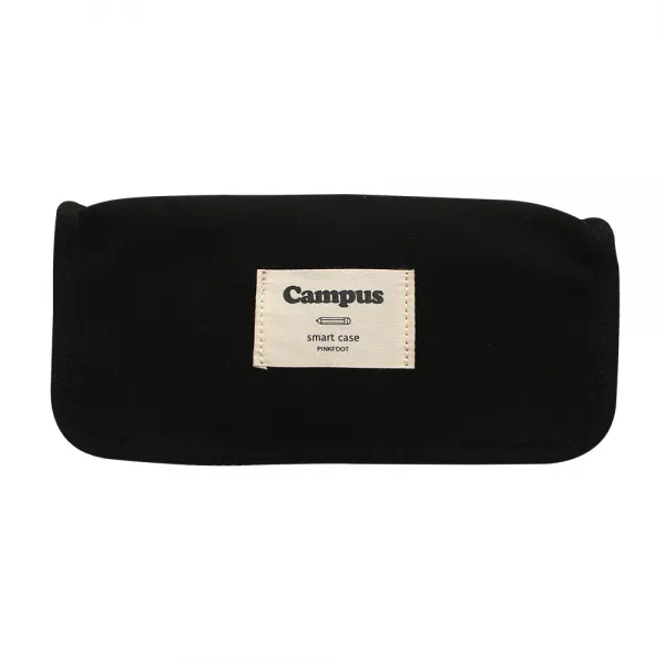 핑크풋 9500 캠퍼스 파우치 필통, 블랙, 1개