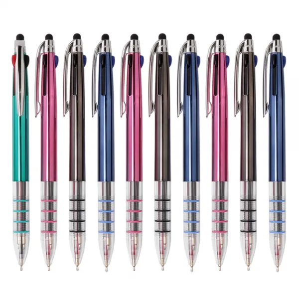 나노젯 3색 UV터치 볼펜 0.7mm, 랜덤발송, 10개